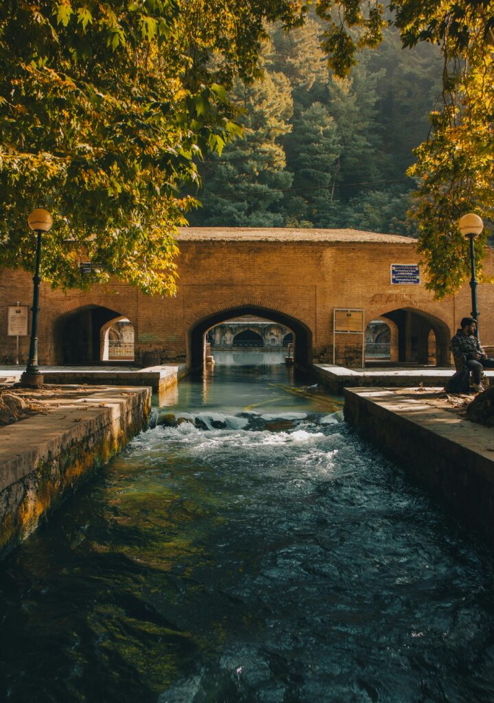 Verinag Spring in Mughal Garden